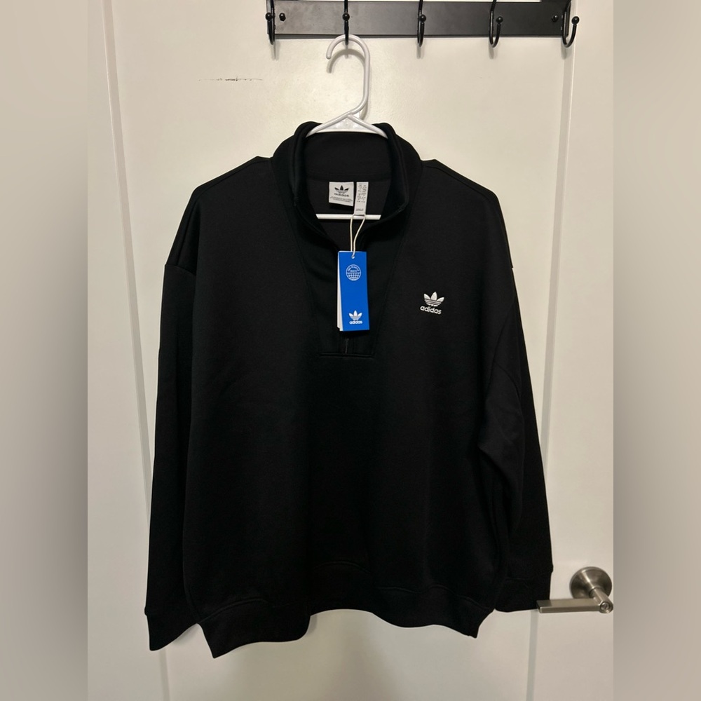 NWT Adidas Women’s Half Zip Crew Oversized